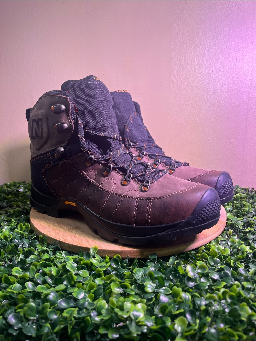 🔥 NWT NEW BALANCE RAINER BROWN LEATHER HIKING BOOTS WATERPROOF MENS SIZE 14